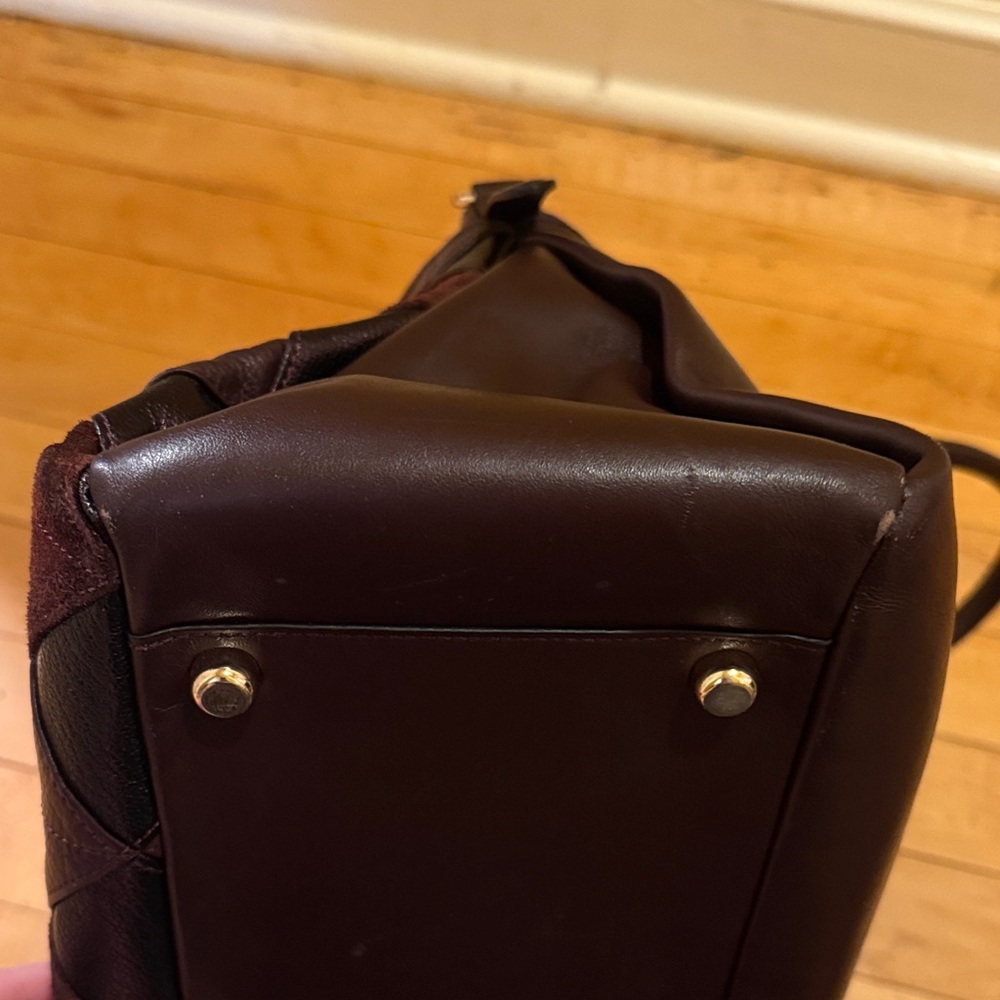 Coach Brown Patchwork Leather Briefcase Satchel - image 5